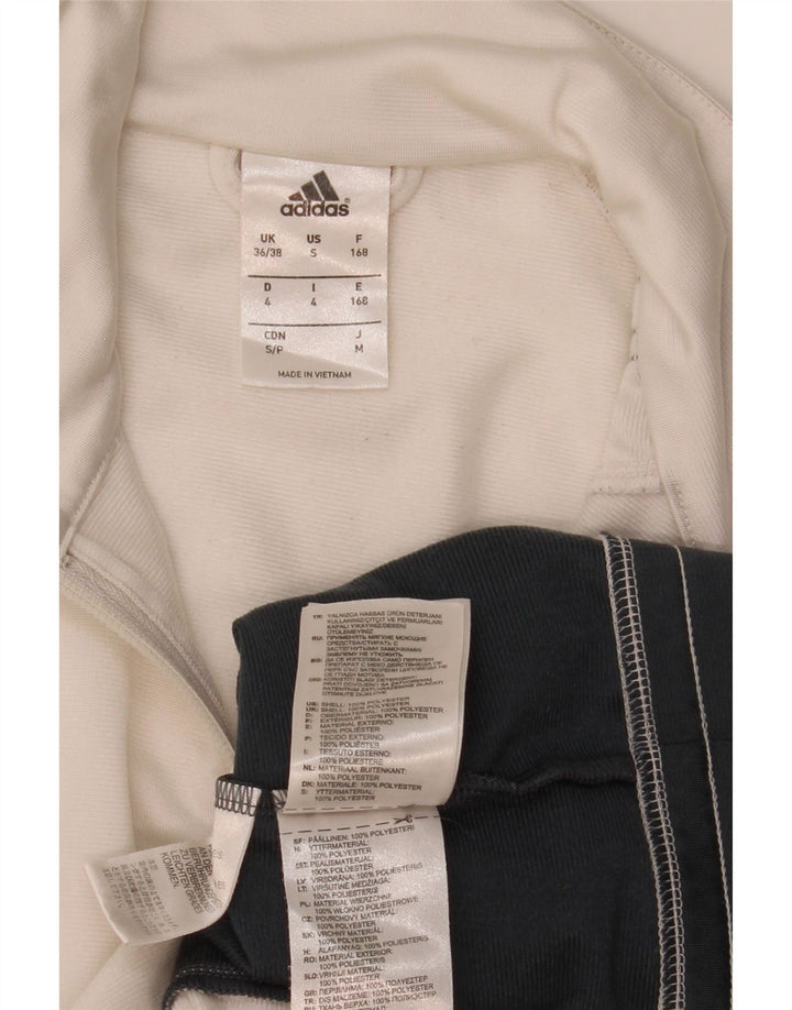 Мужская спортивная куртка Adidas UK 36/38, маленький белый полиэстер с цветными блоками
