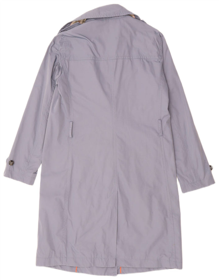 Женский тренч большого размера Benetton UK 10, маленький синий, полиэстер