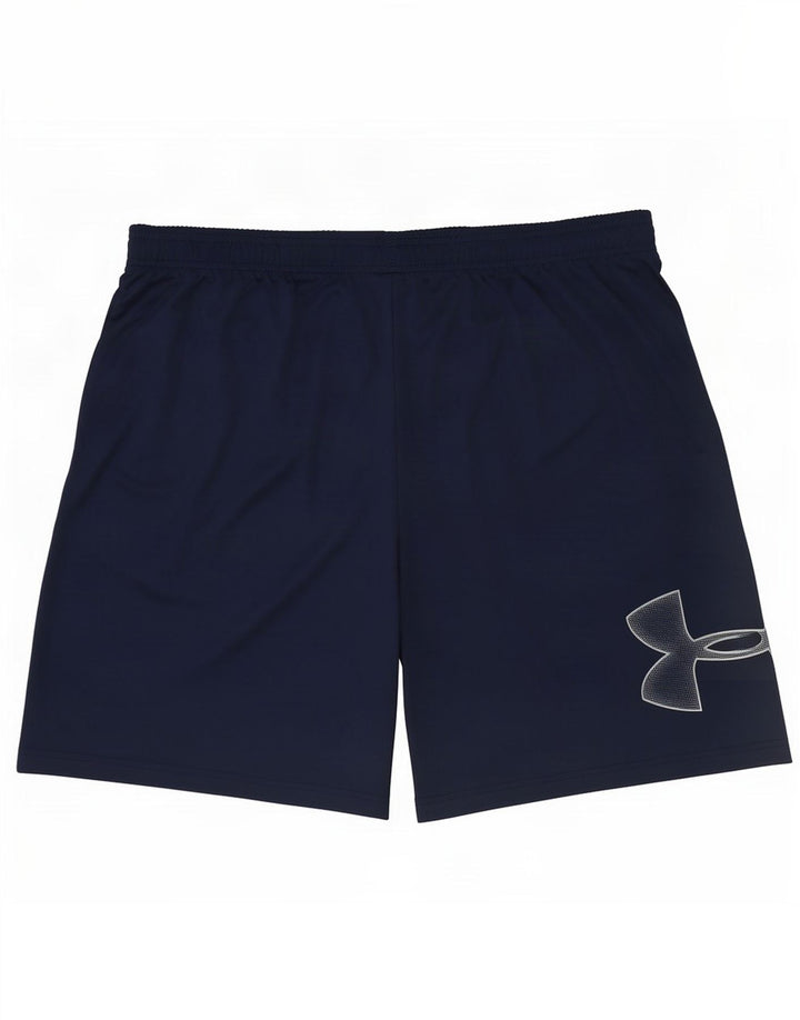 Мужские спортивные шорты свободного кроя Under Armour 2XL, темно-синий, полиэстер