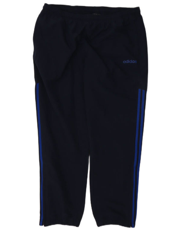 Мужские спортивные брюки Adidas XL темно-синие из полиэстера