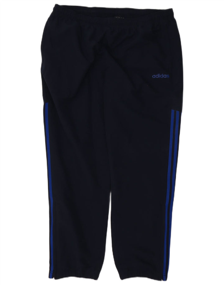 Мужские спортивные брюки Adidas XL темно-синие из полиэстера