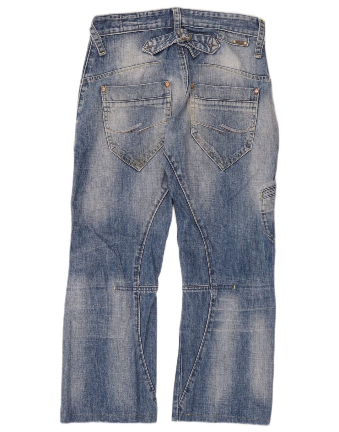 Мужские укороченные джинсы-карго Jack & Jones W30 L25 синие