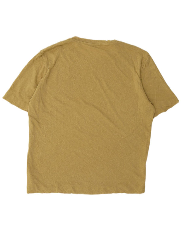 Женская футболка Massimo Dutti Top UK 20 2XL Желтый лен