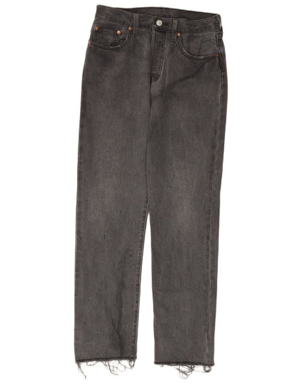 Мужские прямые джинсы Levi's 501 W27 L30 серые, хлопок