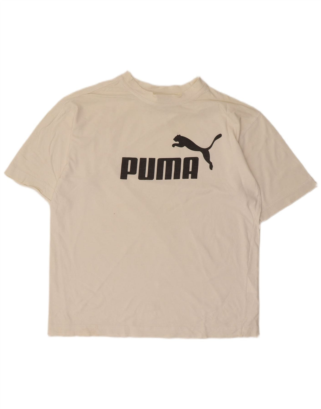 Мужская футболка с рисунком Puma, маленький белый хлопок