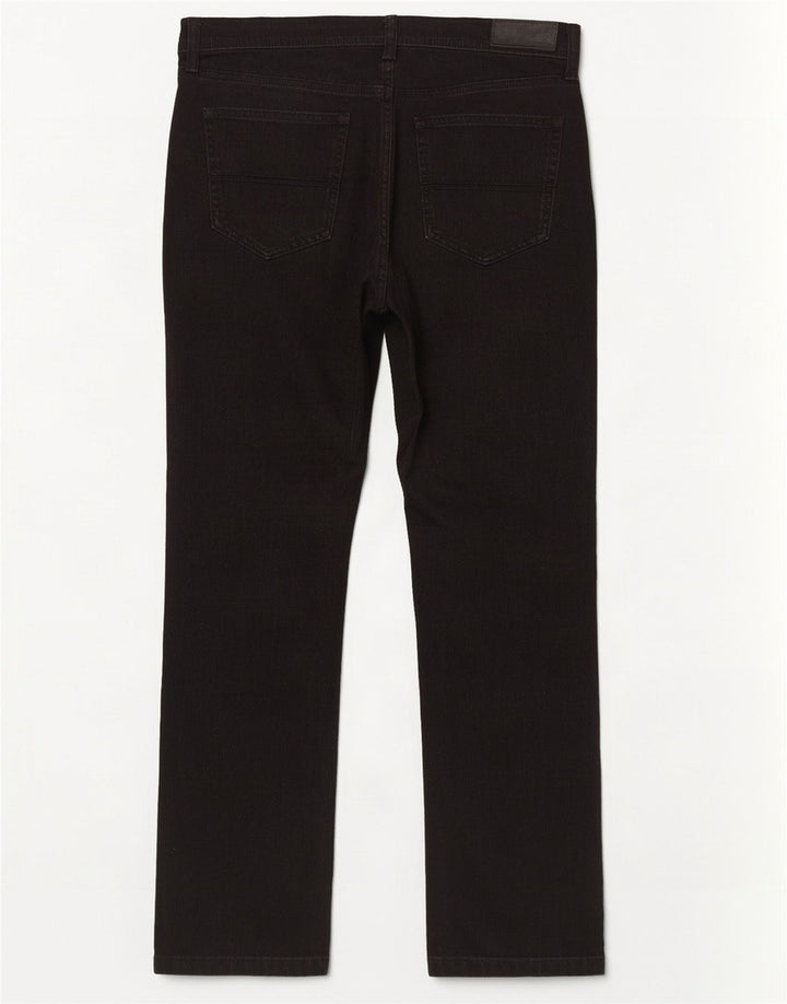 Мужские прямые джинсы Marks & Spencer W36 L31, черные, хлопковые