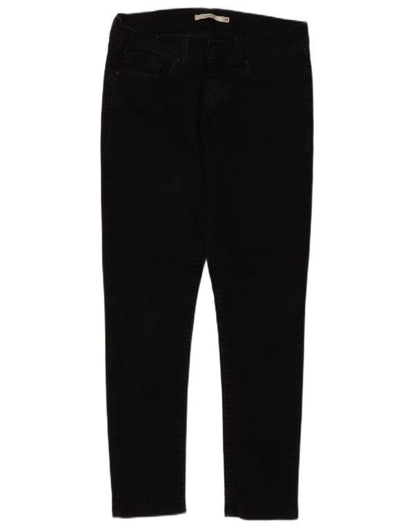 Женские джинсы скинни Levi's 711 W29 L27, черный хлопок