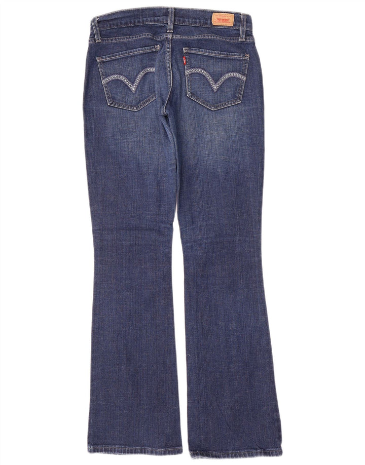 Женские джинсы Levi's 524 с низкой талией Bootcut США 5, средний W30 L32, синий хлопок