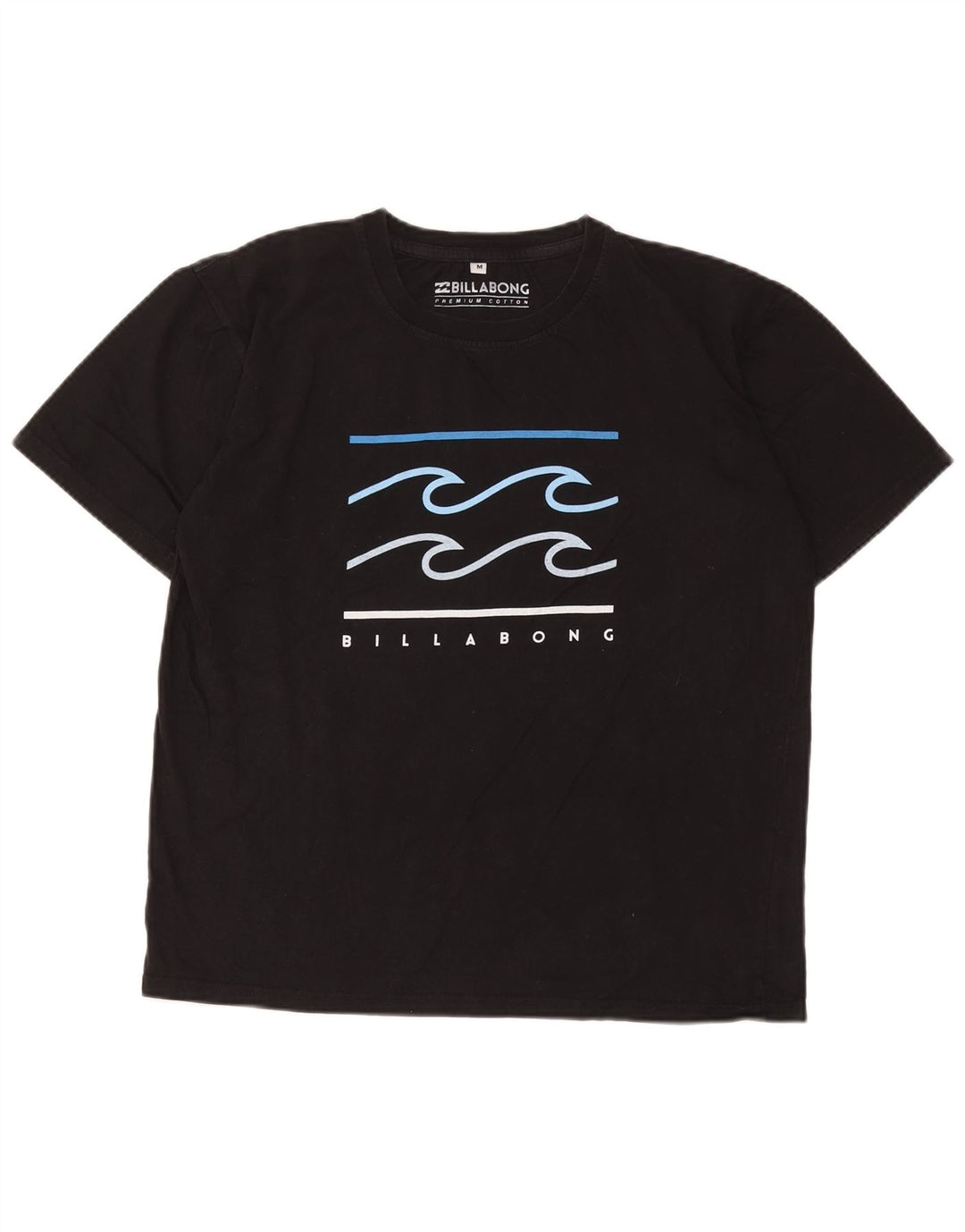 Мужская футболка с рисунком Billabong, средний черный