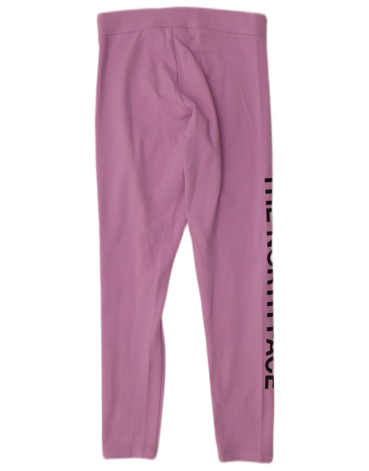 Леггинсы с рисунком THE NORTH FACE для девочек 14–15 лет, XL, фиолетовые, хлопок
