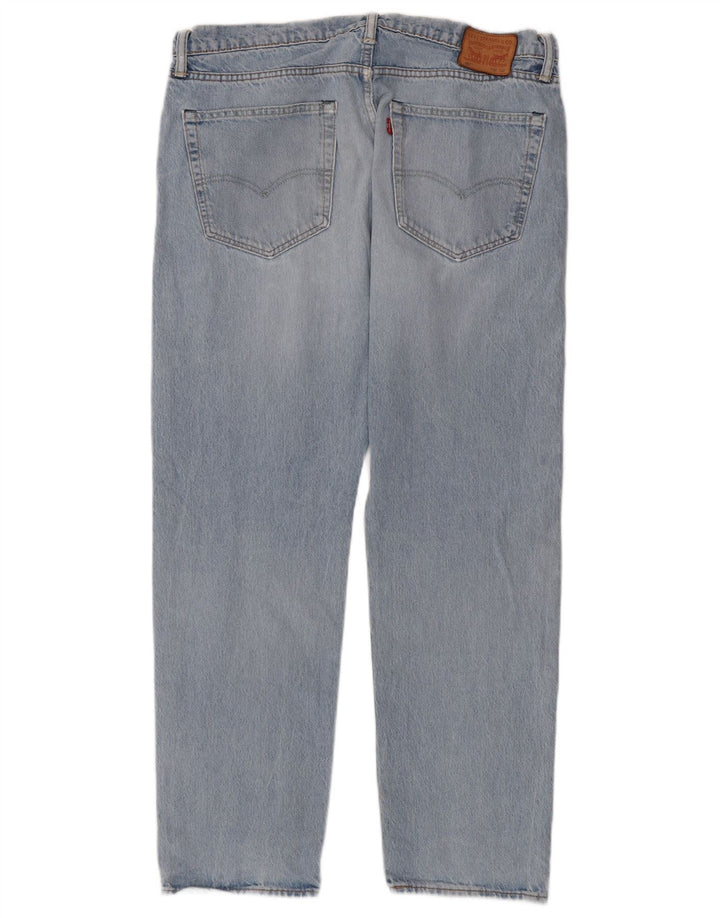 Мужские зауженные джинсы Levi's 502 W36 L32 синие, хлопок