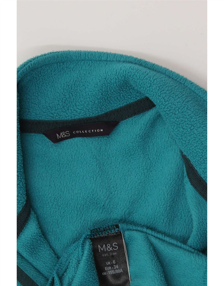 Женская флисовая куртка Marks & Spencer UK 6 XS синяя, полиэстер