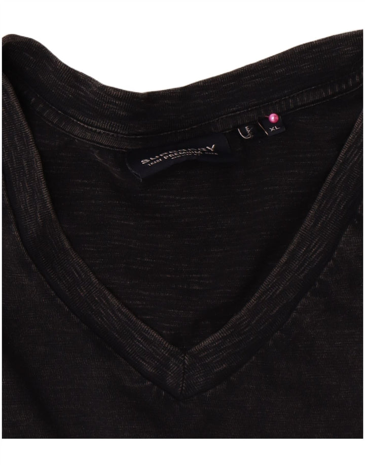 Мужская футболка Superdry Top XL, черный хлопок