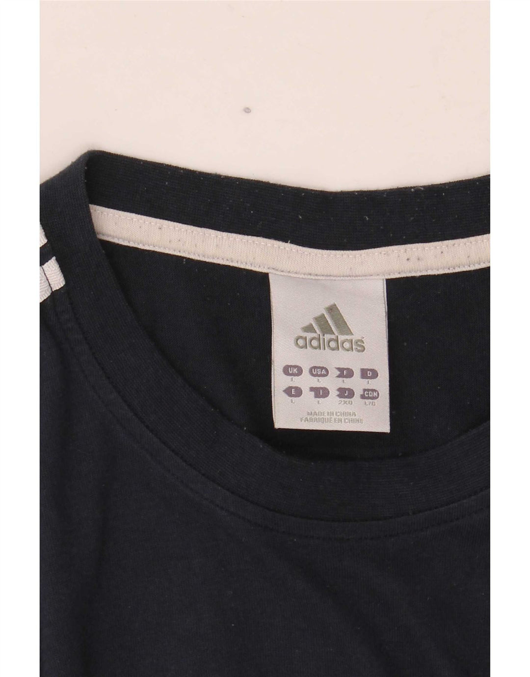 Мужская футболка с рисунком Adidas, большая, темно-синяя