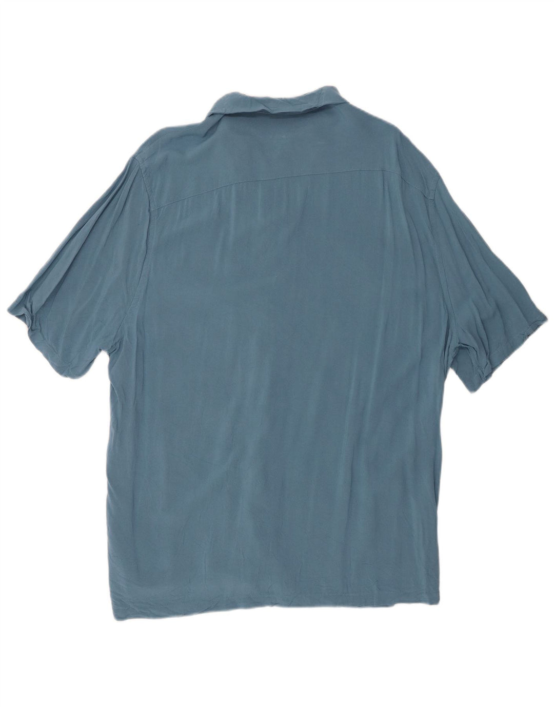 Мужская рубашка свободного кроя All Saints 2XL синяя вискоза