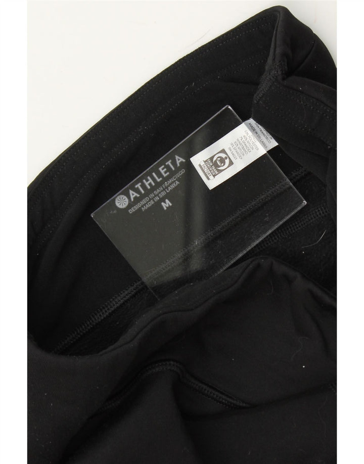 ATHLETA Womens Leggings UK 12 Medium  Black Polyester Vintage Athleta and Second-Hand Athleta from Messina Hembry 