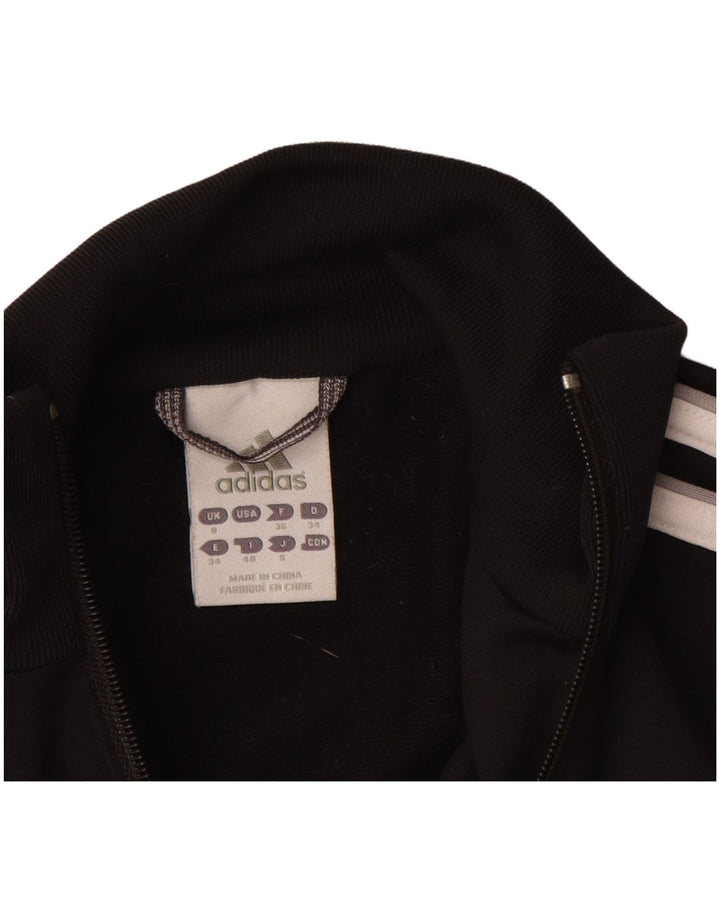 Женский спортивный костюм ADIDAS, верхняя куртка UK 8, маленький черный полиэстер
