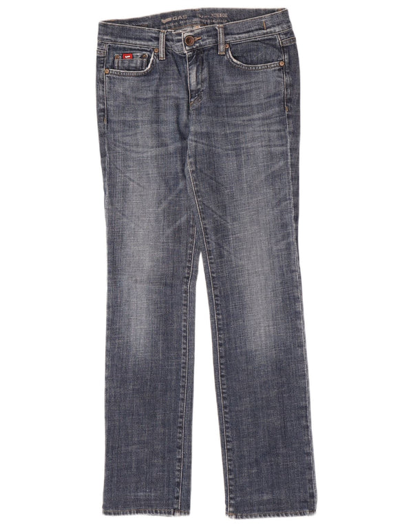 Женские прямые джинсы Gas Monroe W29 L31, синий хлопок