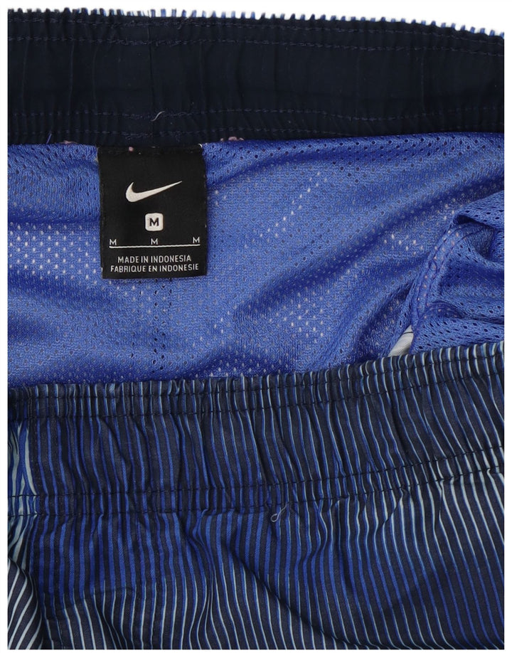 Мужские спортивные шорты Nike, средний синий в тонкую полоску