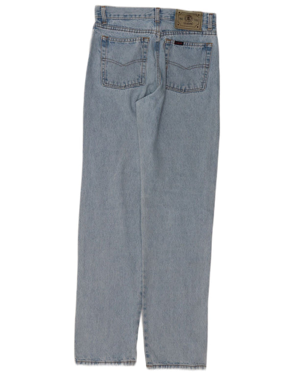 Прямые джинсы Invicta с высокой талией для девочек 13–14 лет W26 L31, синий хлопок