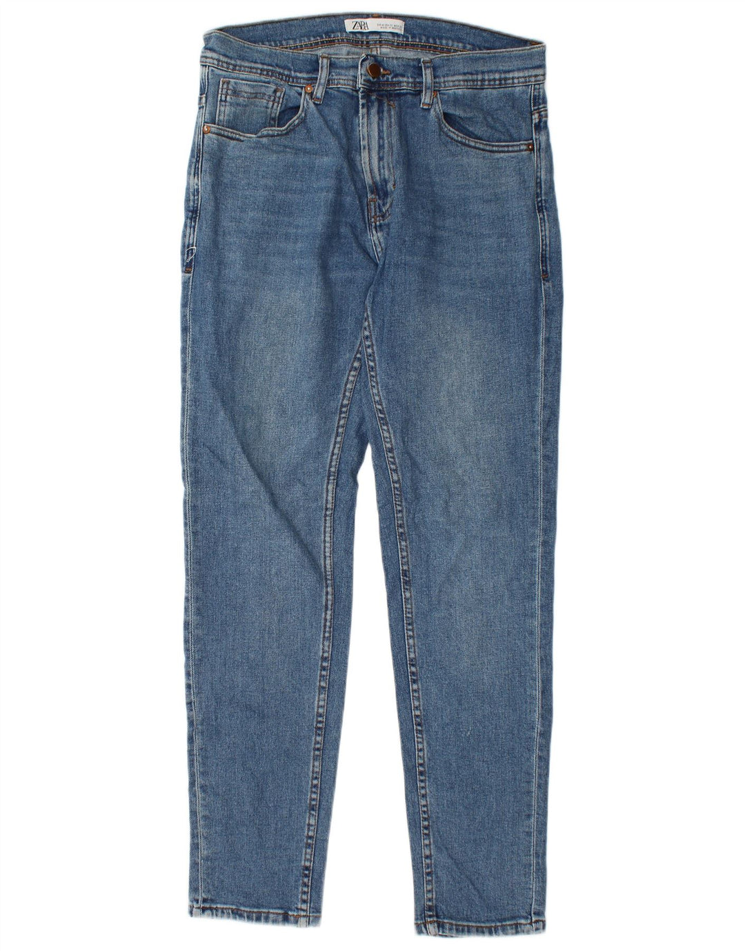 Джинсы мужские узкие Zara EU 42 большие W32 L30 синие