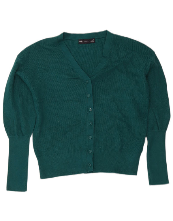 Женский кардиган свободного кроя Marks & Spencer UK 6 XS Зеленый вискоза