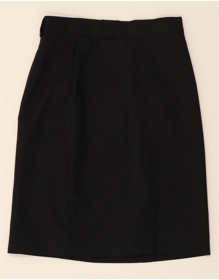 VINTAGE Womens Pencil Skirt W26 Small  Black Polyester Vintage Vintage and Second-Hand Vintage from Messina Hembry 