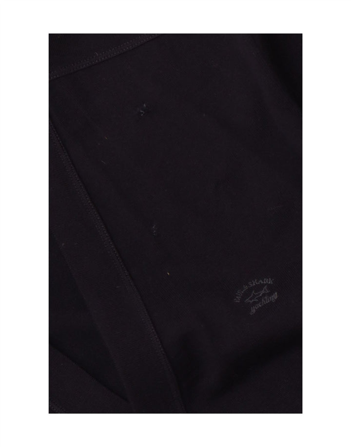 Мужской кардиган PAUL & SHARK, большой темно-синий шерстяной свитер