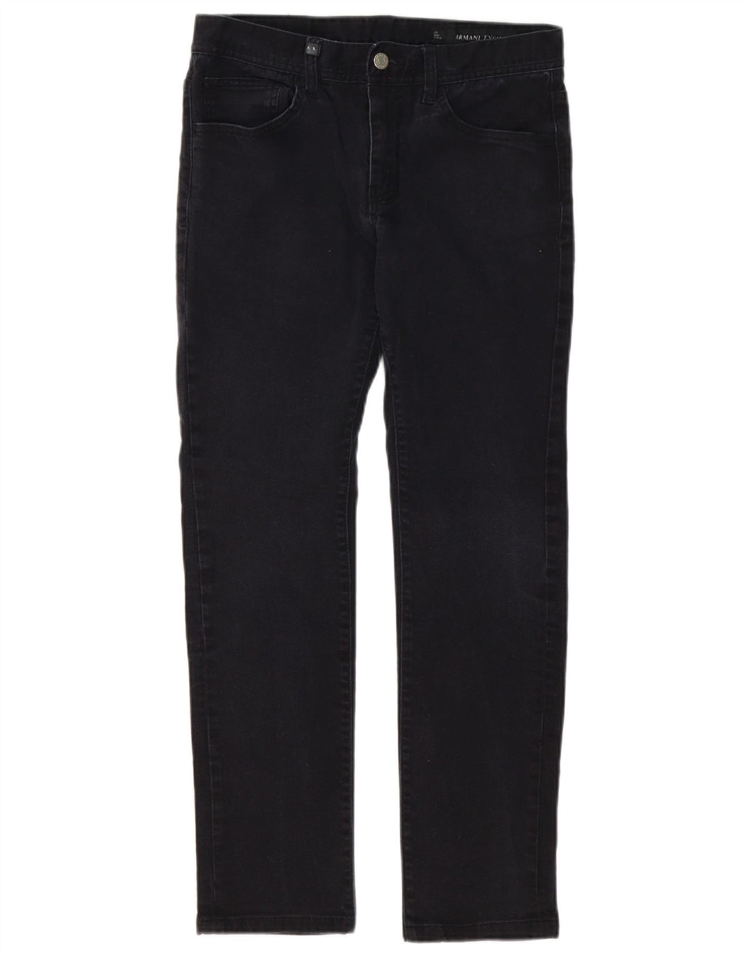 Женские узкие джинсы Armani Exchange W31 L29, черный хлопок