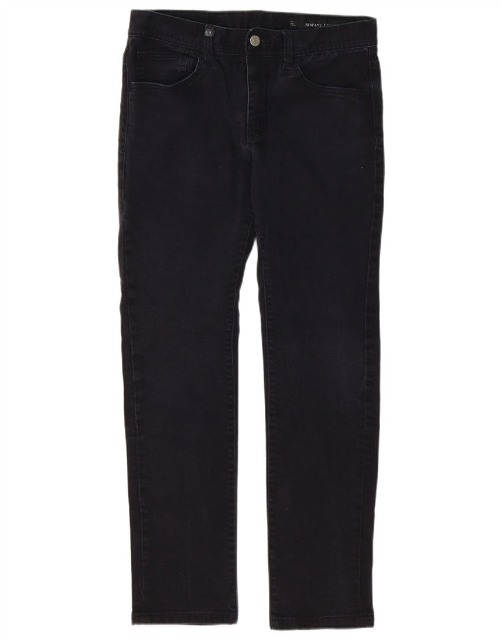 Женские узкие джинсы Armani Exchange W31 L29, черный хлопок