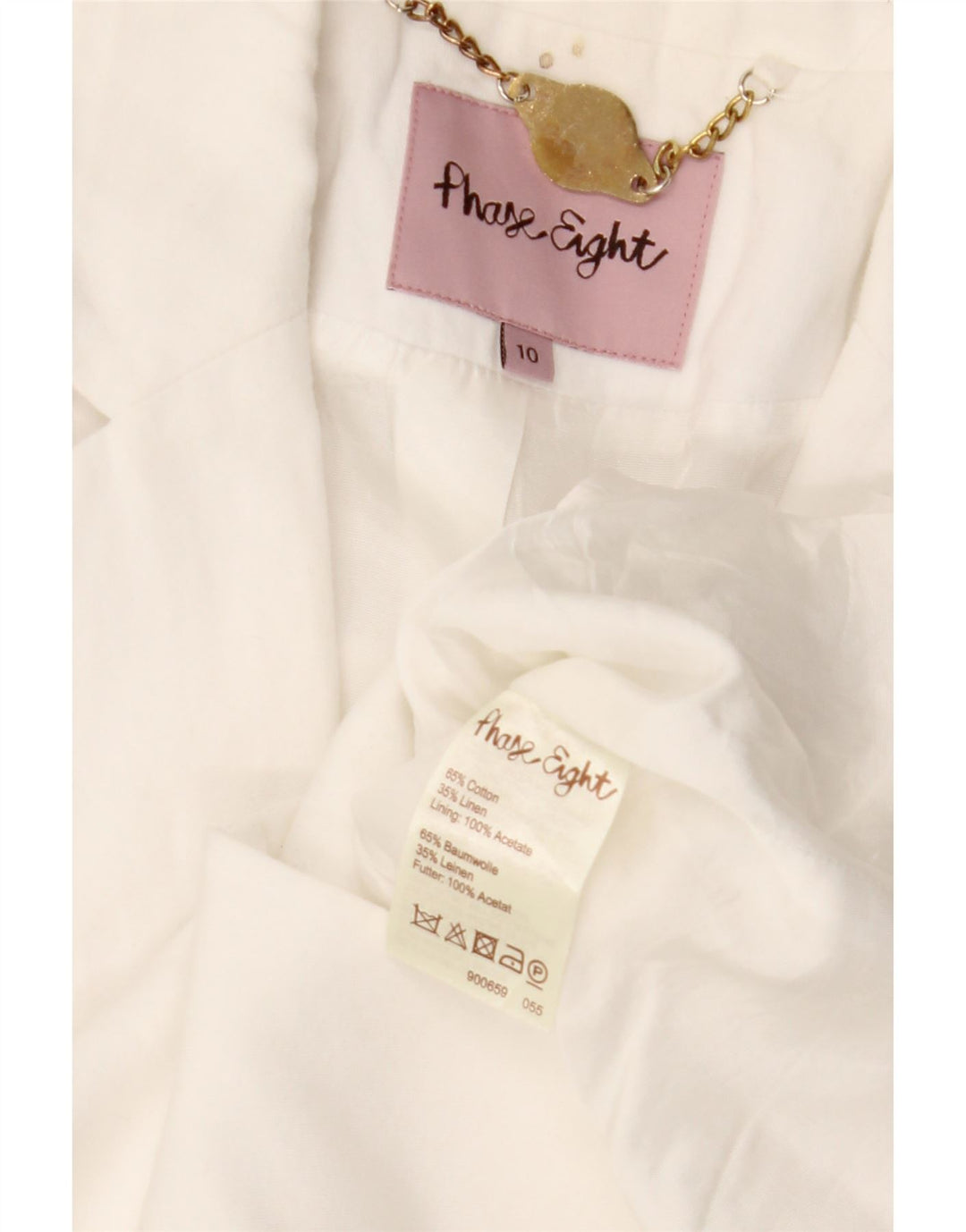 Женское болеро с рукавом 3/4 и 1 пуговицей PHASE EIGHT, Великобритания 10, маленький белый цвет