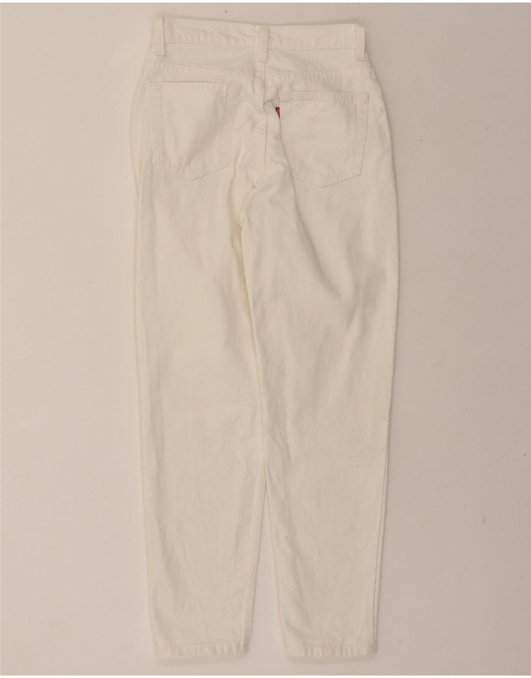 LEVI'S Womens 521 Tapered Jeans US 6 Medium W25 L27 White Cotton Vintage Levi's and Second-Hand Levi's from Messina Hembry 