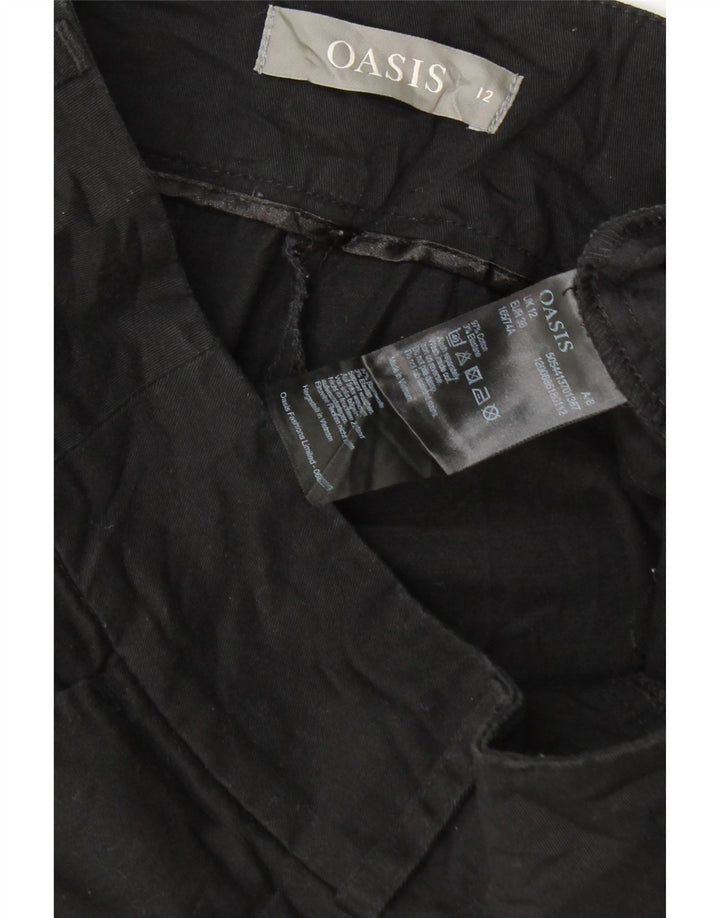 Женские шорты чинос Oasis UK 12 Medium W32, черные хлопковые