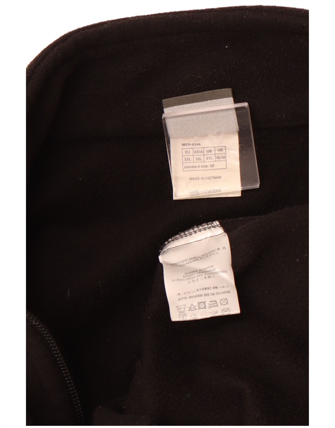 Мужская флисовая куртка Jack Wolfskin UK 46/48 2XL, черный полиэстер