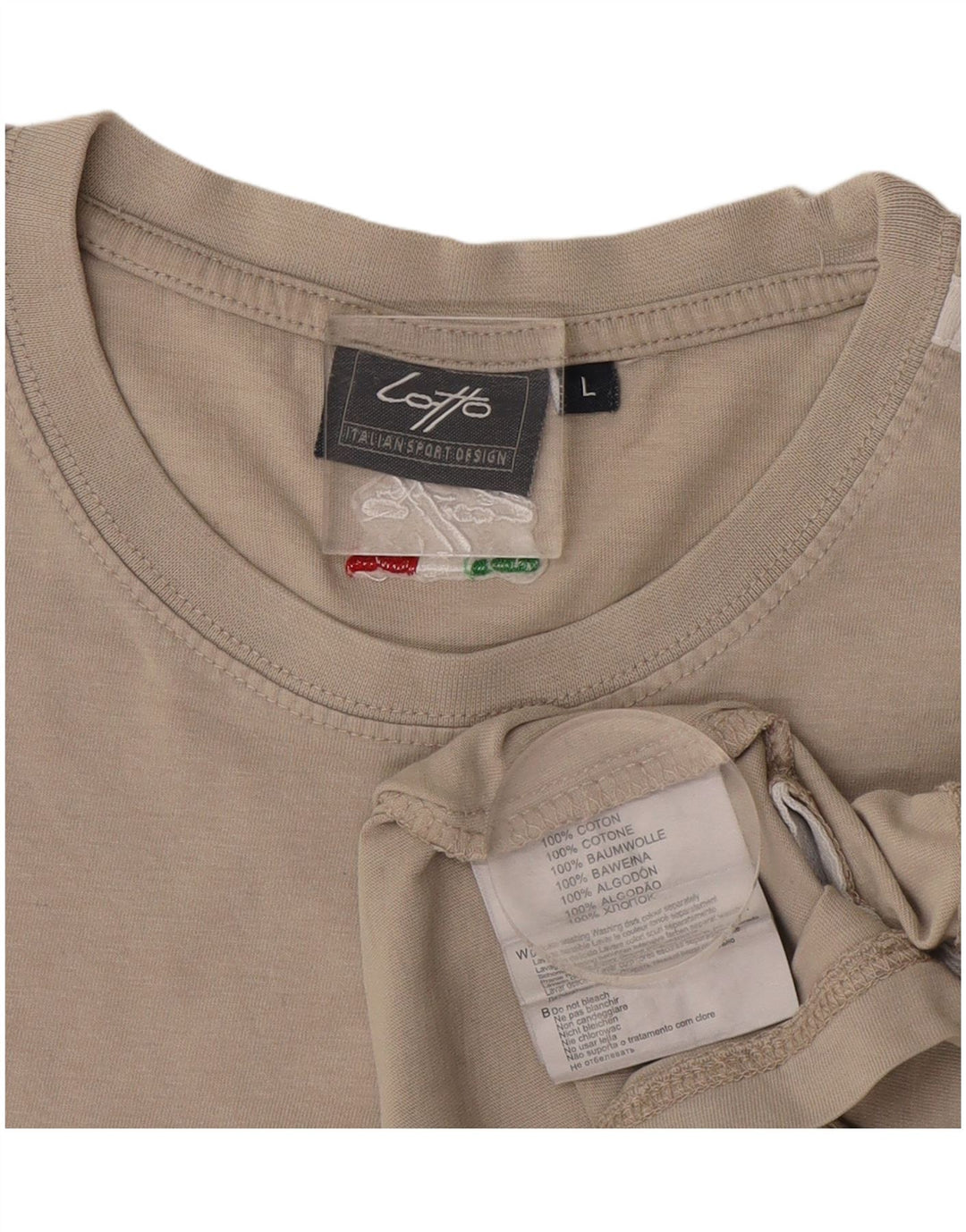 Мужская футболка Lotto, большой серый хлопок