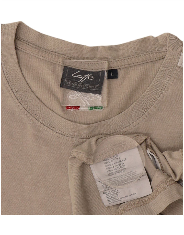 Мужская футболка Lotto, большой серый хлопок