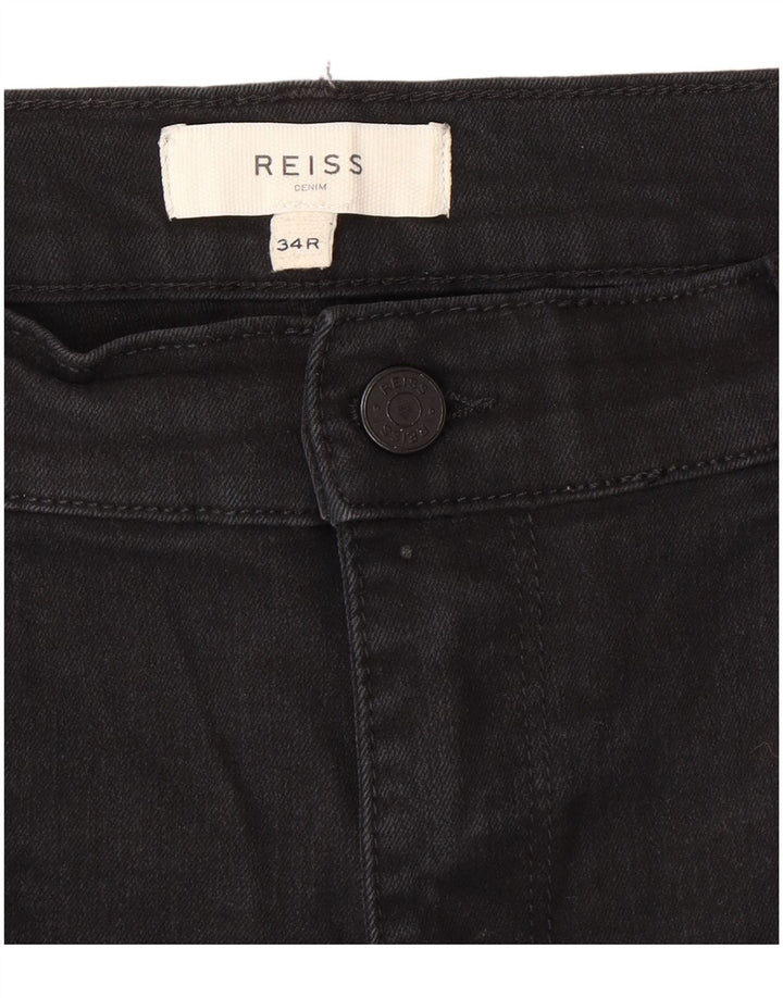 Мужские узкие джинсы Reiss W34 L30 серые, хлопок