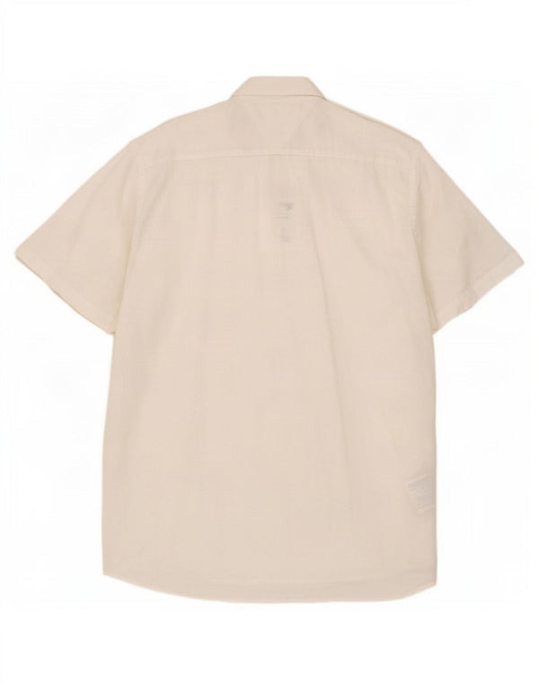 Мужская рубашка с коротким рукавом Tommy Hilfiger 2XL, белый хлопок