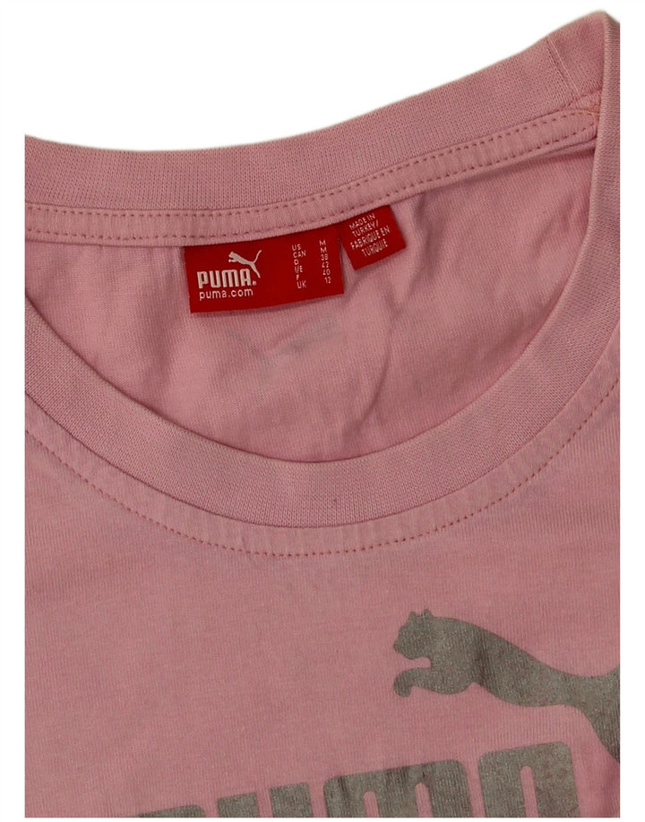 Женская футболка с рисунком Puma Top UK 12, средний розовый