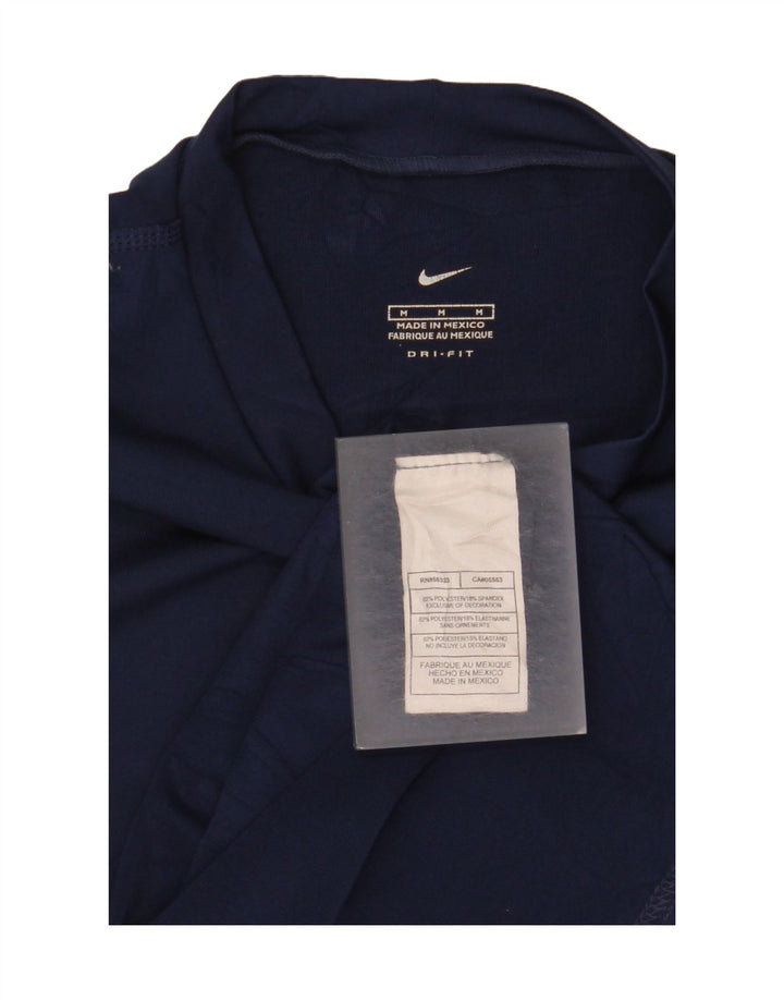 Женская футболка Nike Dri Fit Top UK 12, средний темно-синий, полиэстер