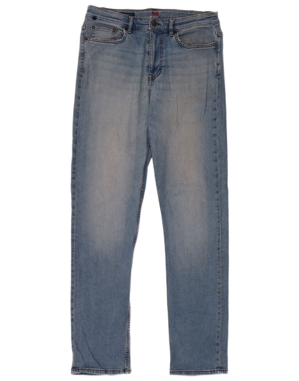 Мужские прямые джинсы Crew Clothing W32 L31, синий хлопок