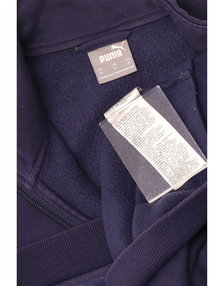 Мужской спортивный костюм PUMA, верхняя куртка, средний темно-синий, хлопок