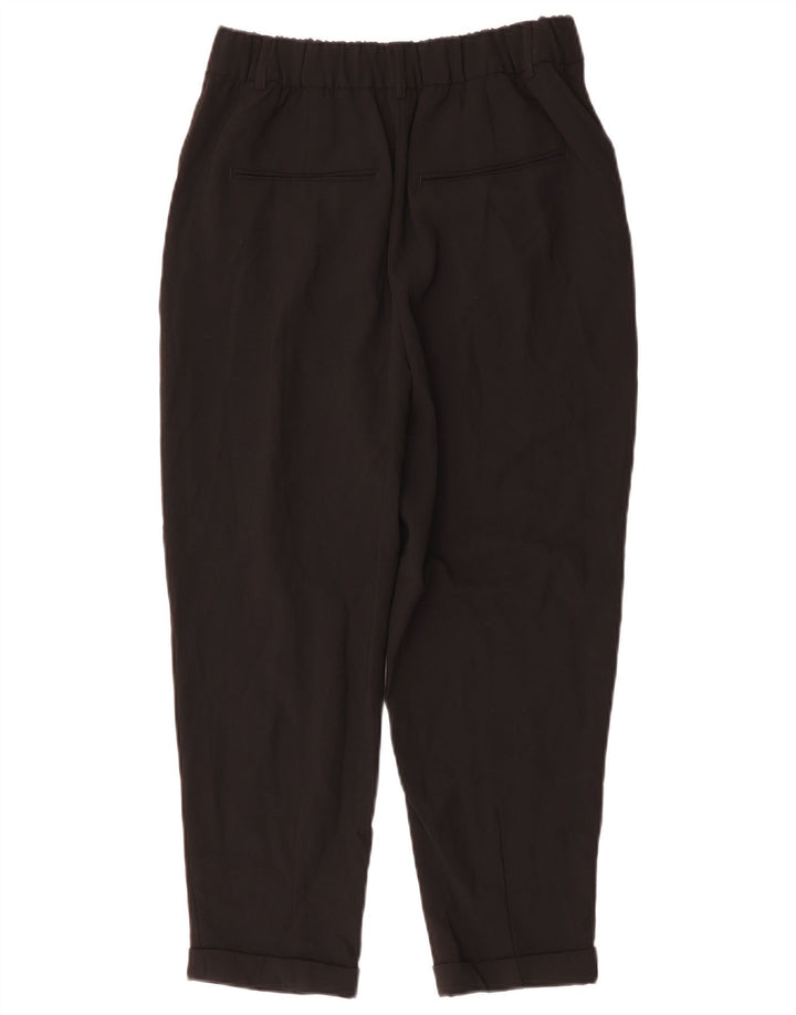 Женские зауженные брюки ZARA, средние W28 L33, черный полиэстер