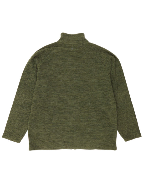 Мужская флисовая куртка Mountain Warehouse UK 42 XL, зеленый полиэстер с крапинками