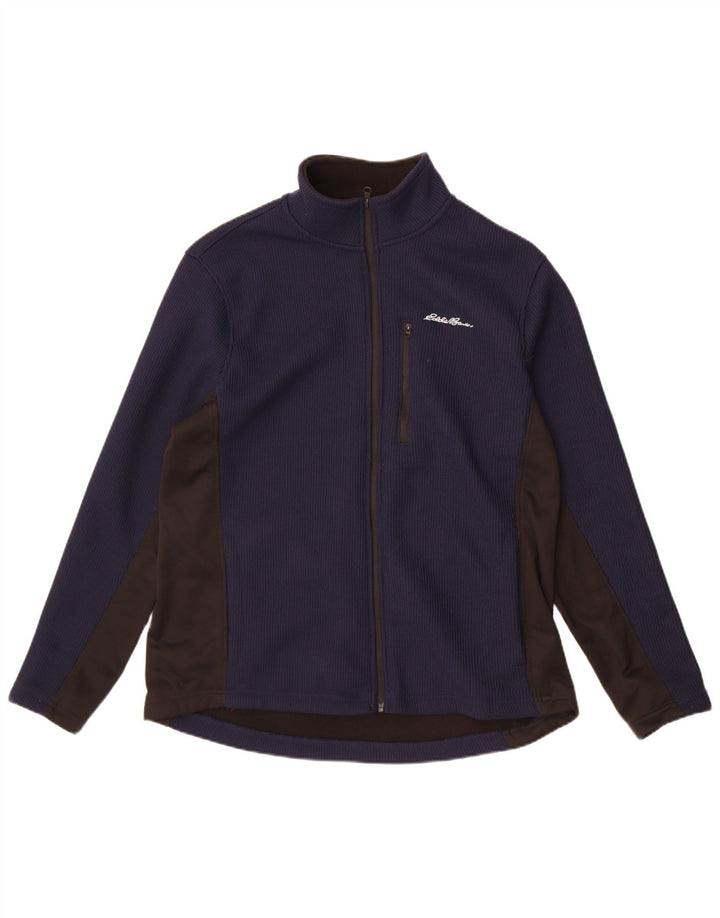 Мужская спортивная куртка Eddie Bauer, большая темно-синяя полиэстер с цветными блоками