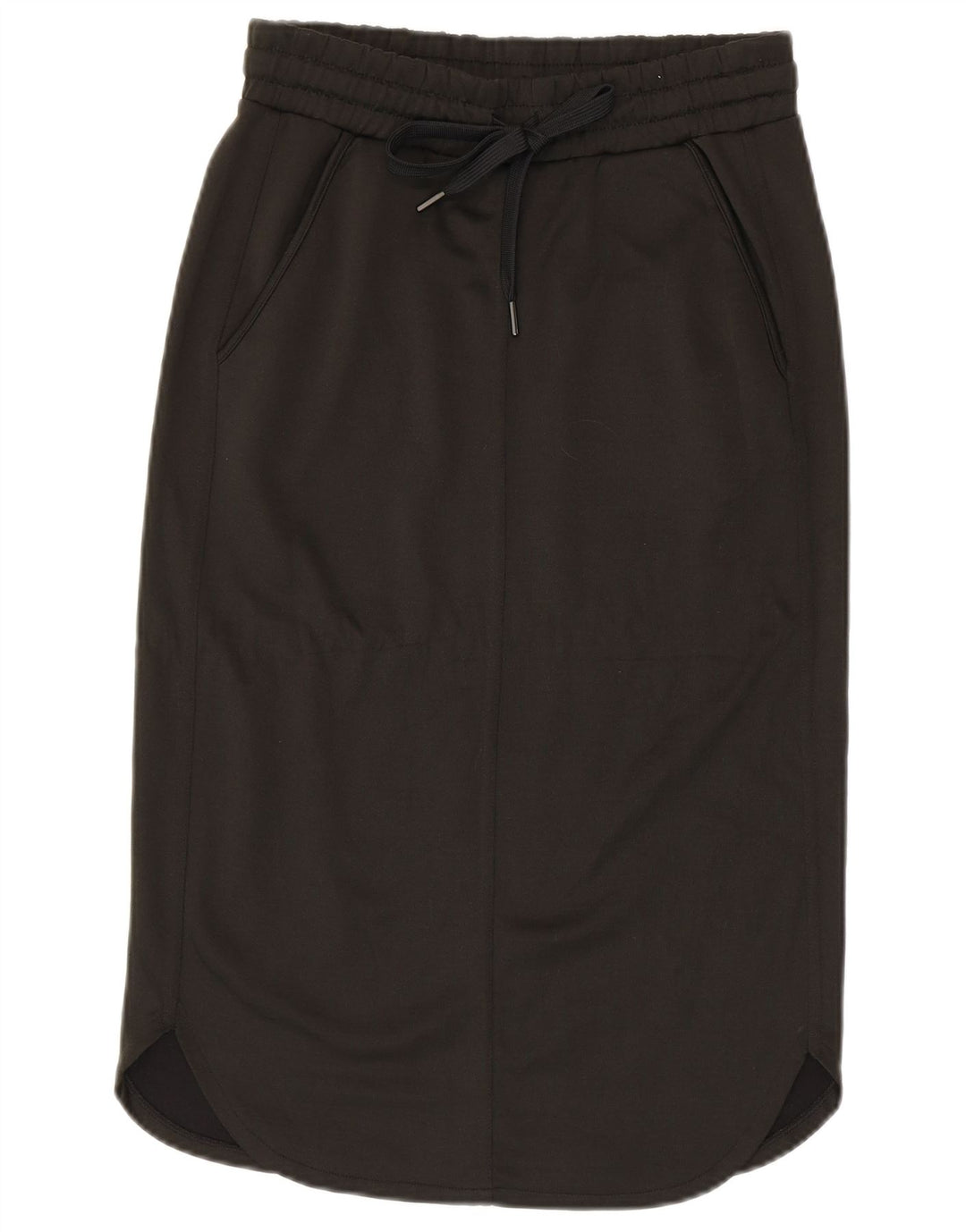 BENETTON Женская юбка-миди, маленькая W27, полиэстер цвета хаки