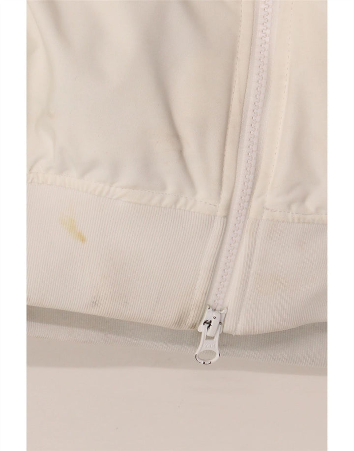 Мужская утепленная куртка Adidas с капюшоном UK 38, средний белый нейлон