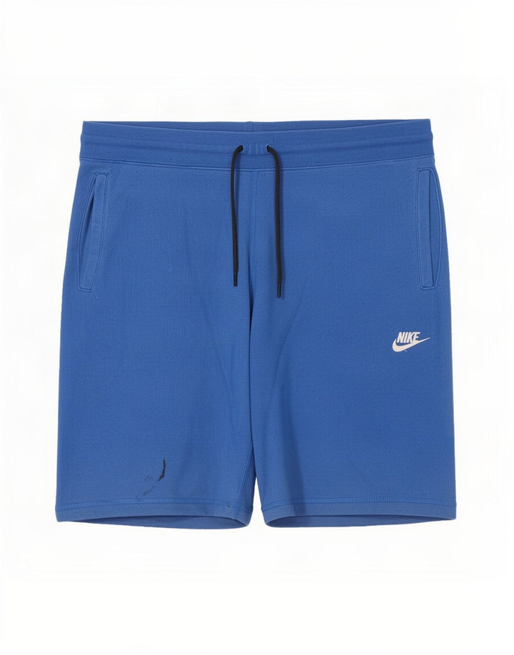 Мужские спортивные шорты Nike, большие синие, хлопок