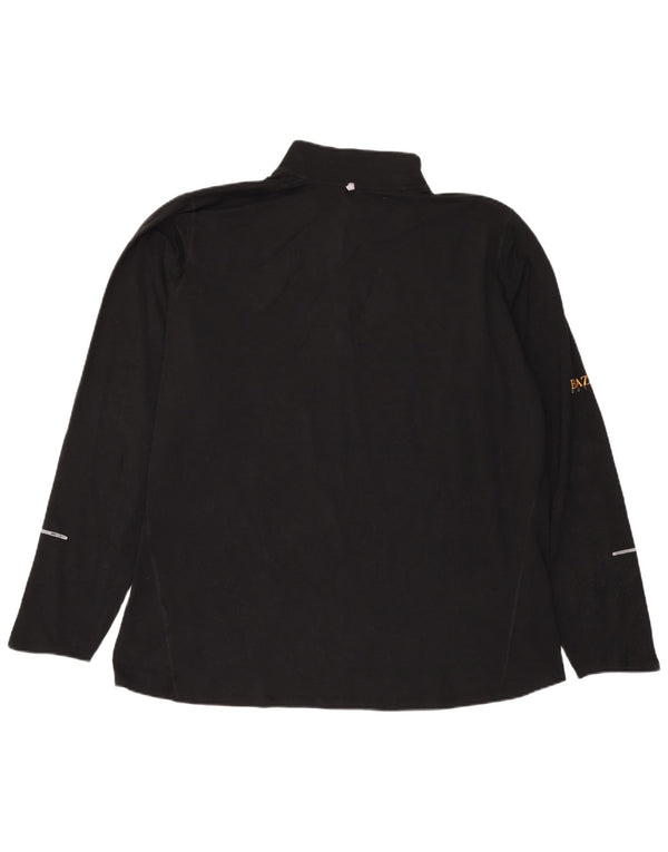 Мужской пуловер с воротником на молнии Nike Dri Fit 2XL, черный полиэстер