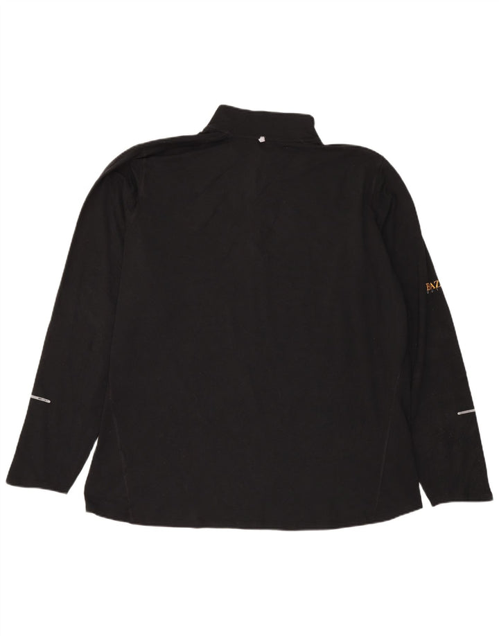 Мужской пуловер с воротником на молнии Nike Dri Fit 2XL, черный полиэстер